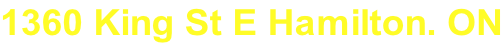 1360 King St E Hamilton. ON